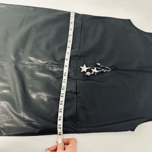 Pleather black dress Zara brand. Size small. - Picture 5 of 10